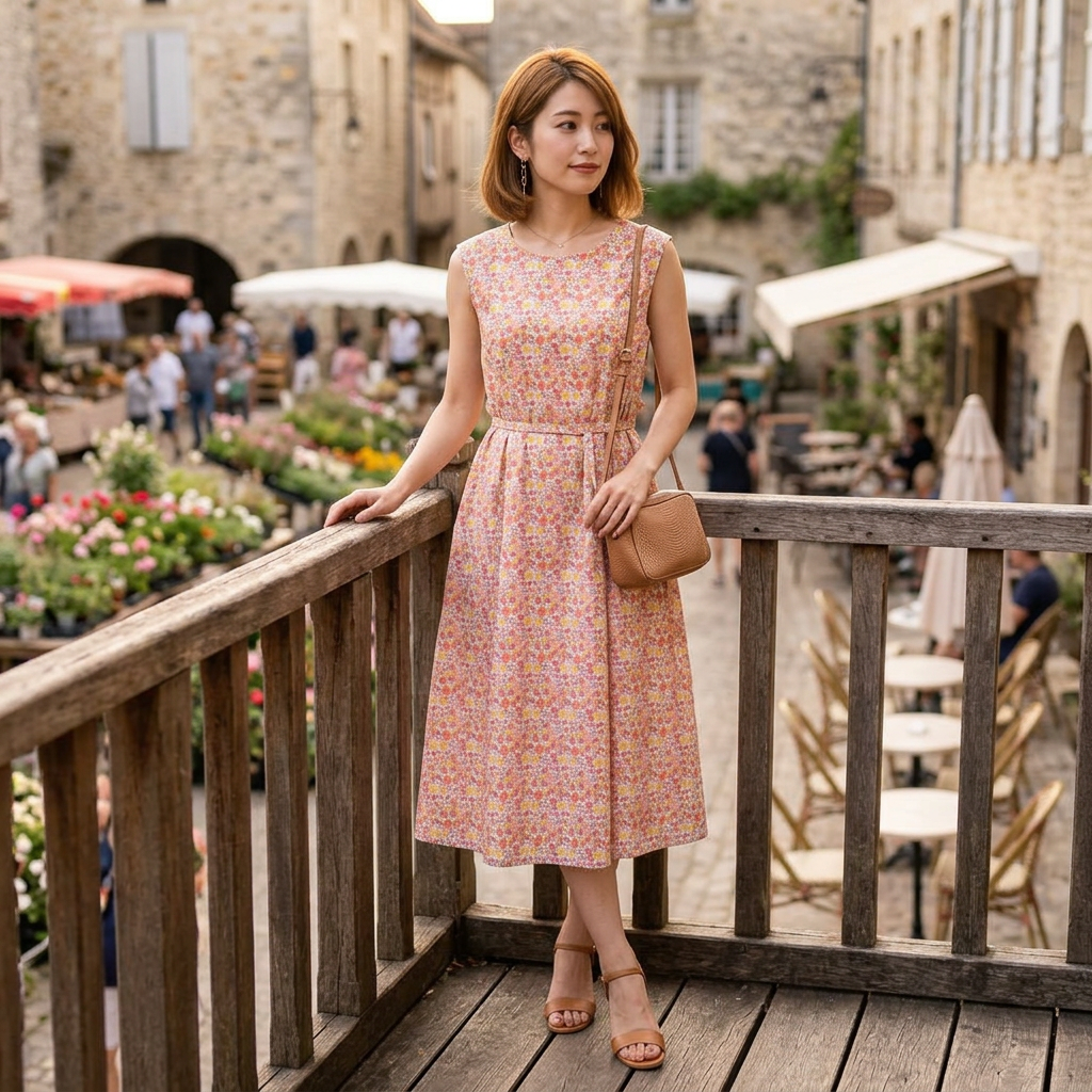 【LIBERTY】MWルビープリント　ワンピース　Dear Princess　3059325