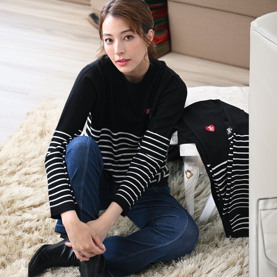 【楽々♪ストレッチ】ニットデニム ストレートパンツ　VALENZA　5156529