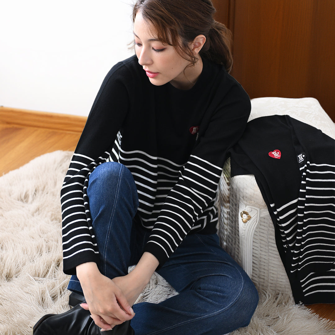 【楽々♪ストレッチ】ニットデニム ストレートパンツ　VALENZA　5156529