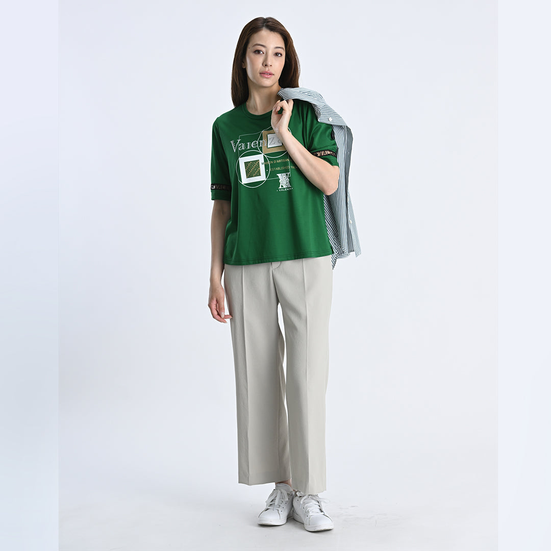 【セットアップ◎】ドライタッチ　ワイドパンツ　VALENZA　5156530