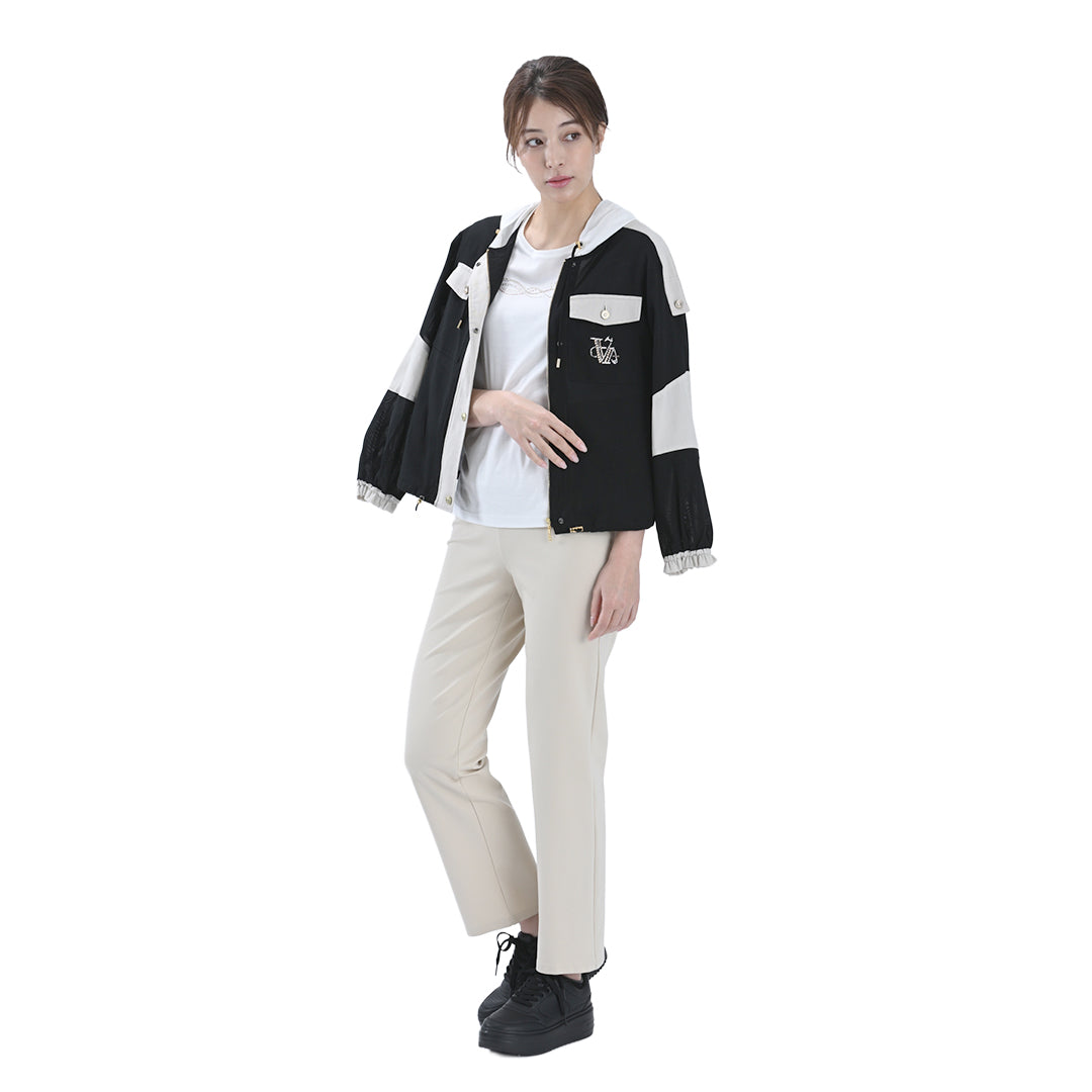 袖チュール　7分袖カットソー　VALENZA　5162406