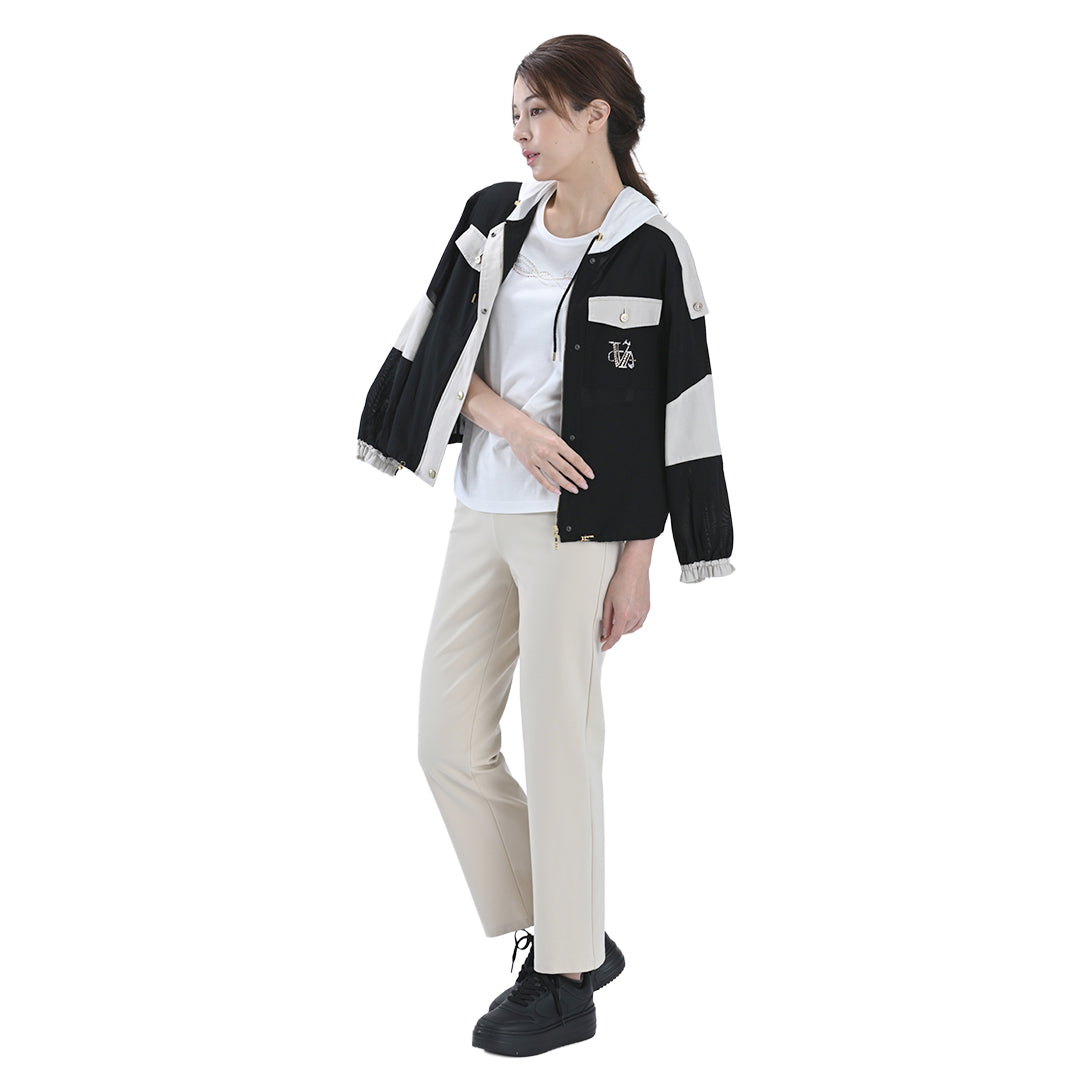 袖チュール　7分袖カットソー　VALENZA　5162406