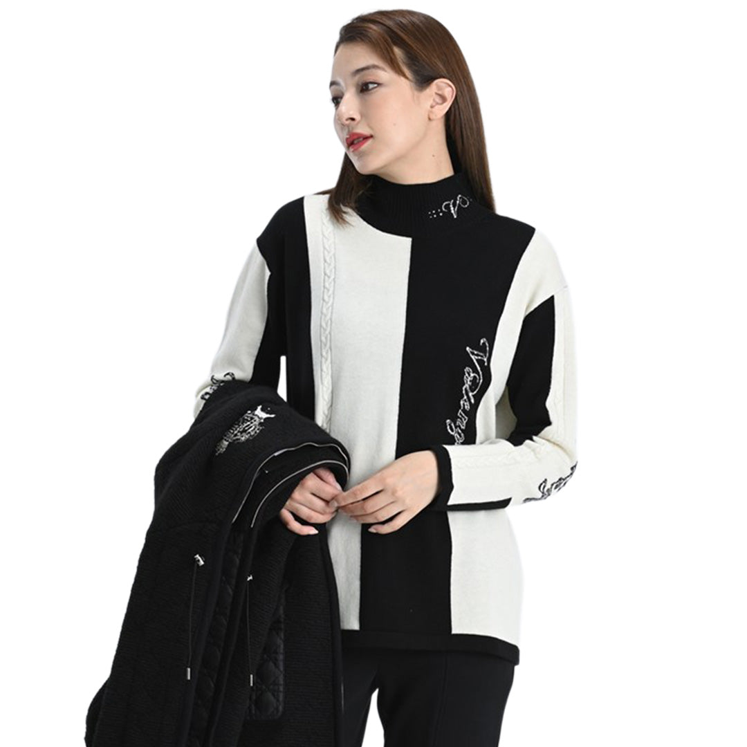 えみこ　BALENCIAGA ロゴパターンカーディガンアンサンブル　 38 えみこ BALENCIAGA ロゴパターンカーディガンアンサンブル 38