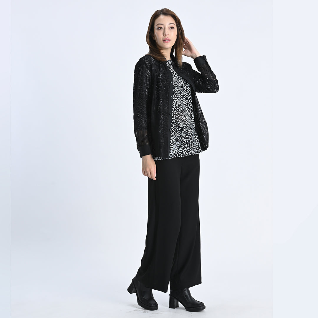 きれいめシルエット　ワイドパンツ　VALENZA F　5256200