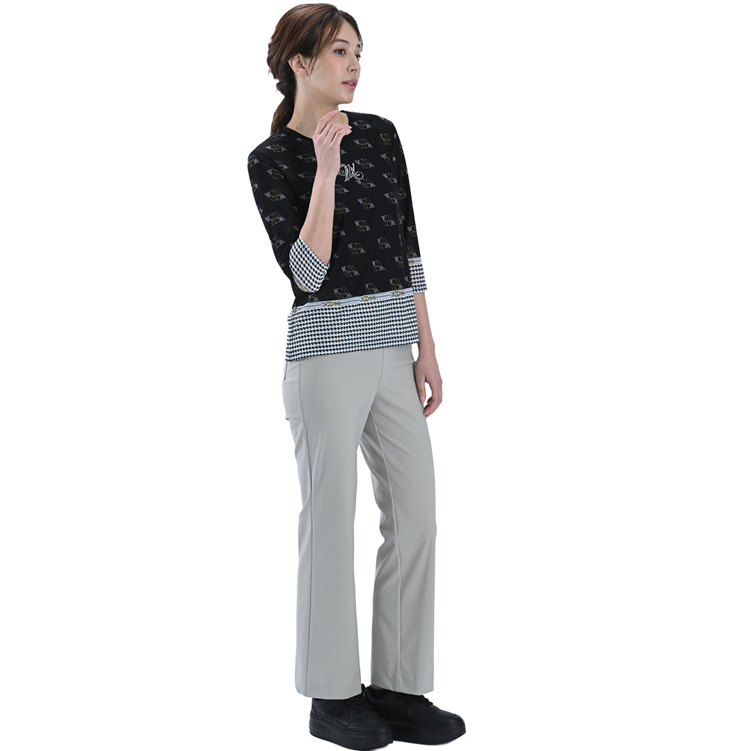 【Lサイズ】7分袖　ロゴプリントカットソー　VALENZA　5562315