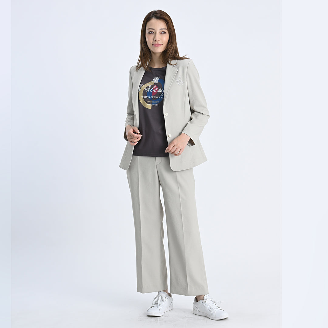 【セットアップ◎】ドライタッチ　ワイドパンツ　VALENZA　5156530