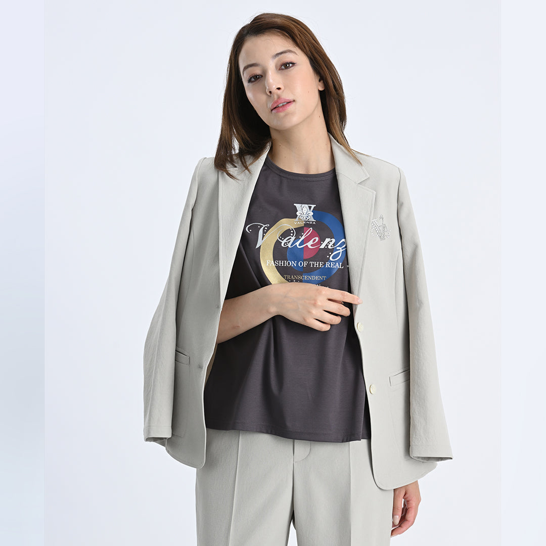 【セットアップ◎】ドライタッチ　テーラードジャケット　VALENZA　5157532