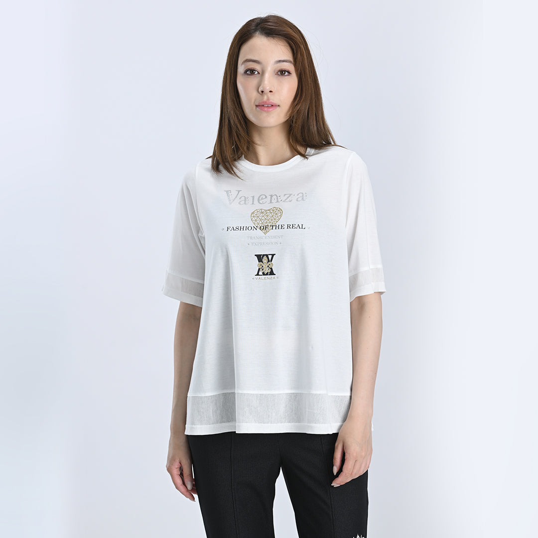 【大人気モチーフ】FORハートモチーフ　カットソー　VALENZA　5152527