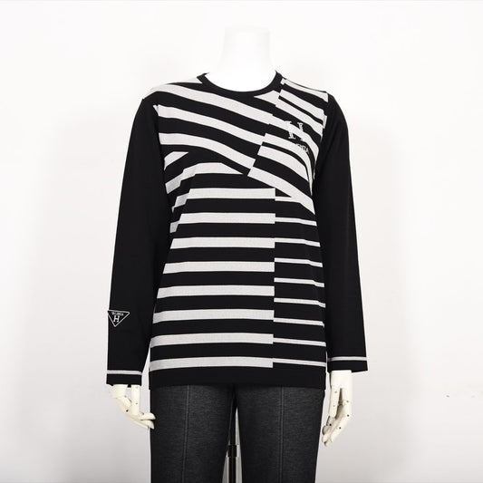 ランダムボーダー ハイゲージニット　VALENZA home　5353301