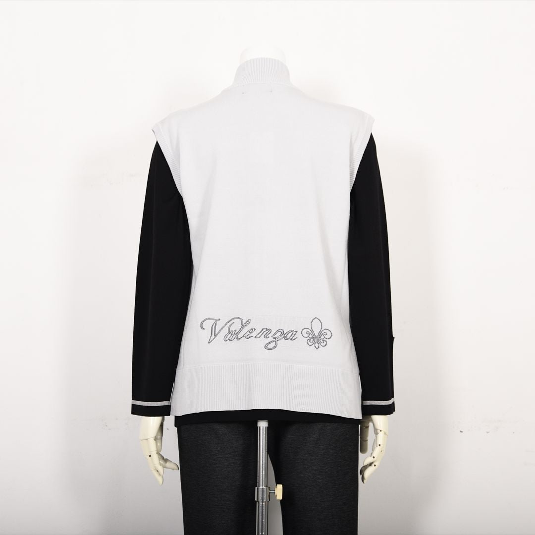 【Lサイズ】フルジップ　ニットベスト　VALENZA　5553600