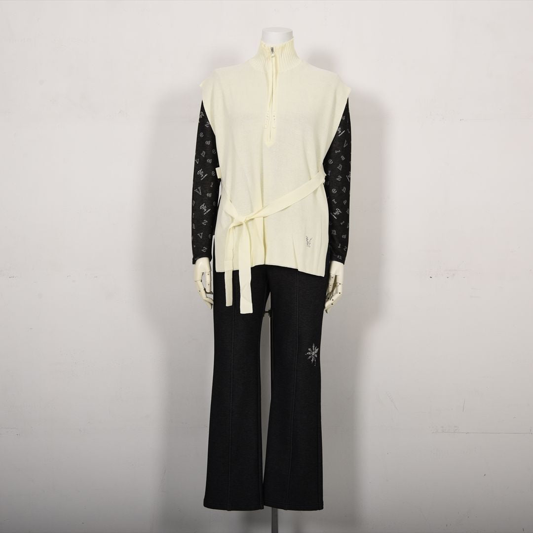 ハーフジップ　ニットベスト　VALENZA　5153601