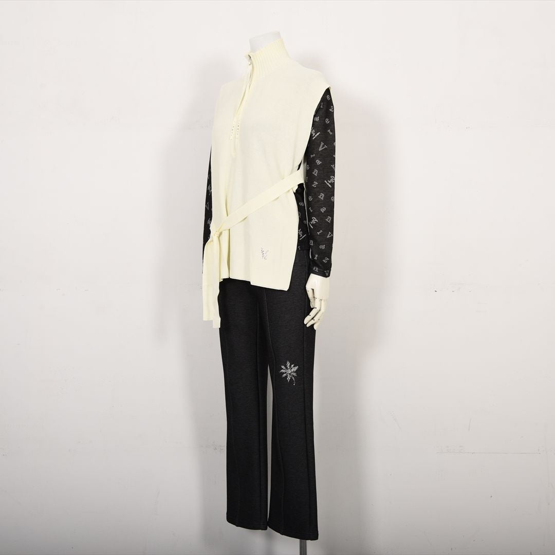 ハーフジップ　ニットベスト　VALENZA　5153601