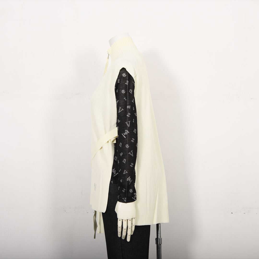 【Lサイズ】ハーフジップ　ニットベスト　VALENZA　5553601