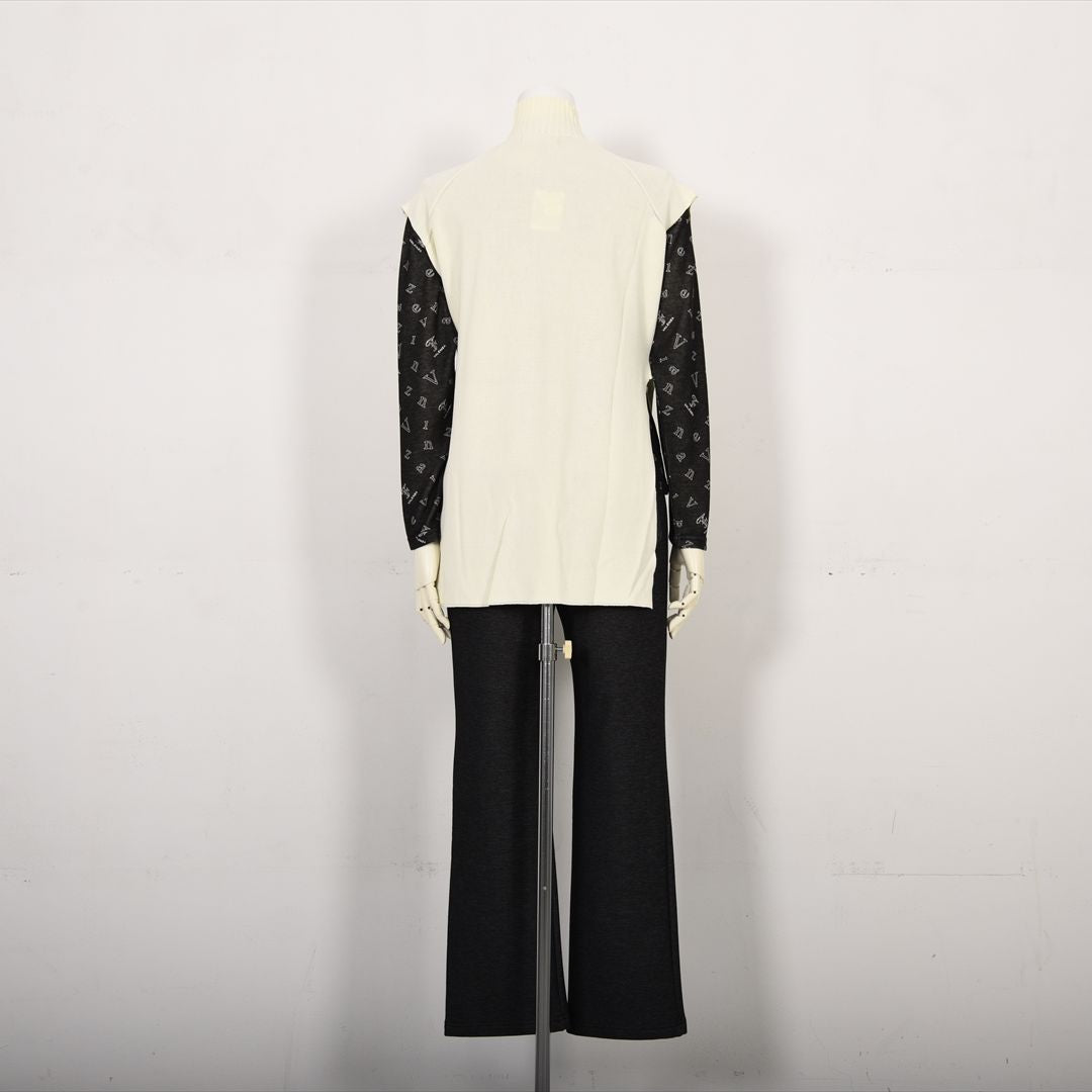 ハーフジップ　ニットベスト　VALENZA　5153601