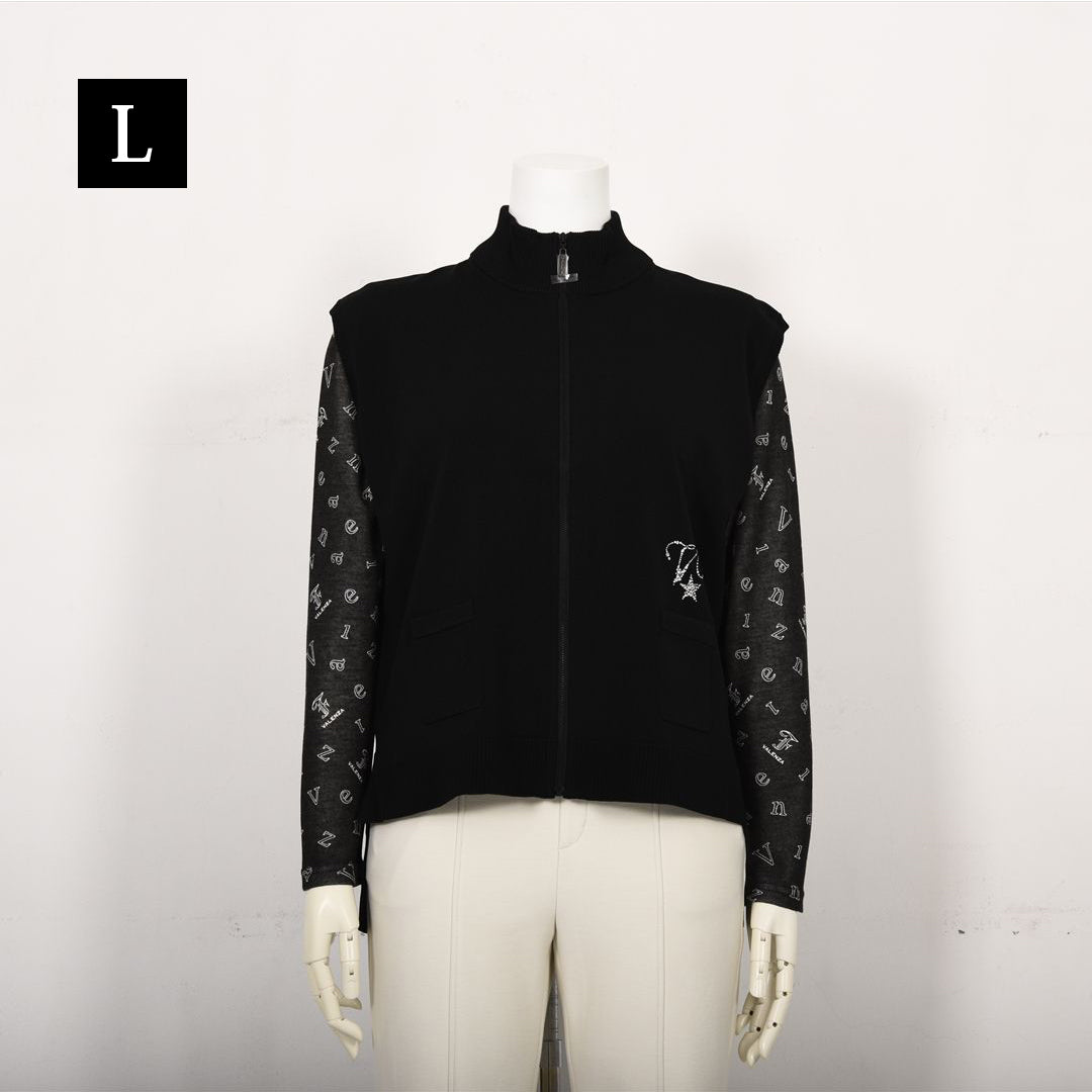 【Lサイズ】フルジップ　ニットベスト　VALENZA　5553600