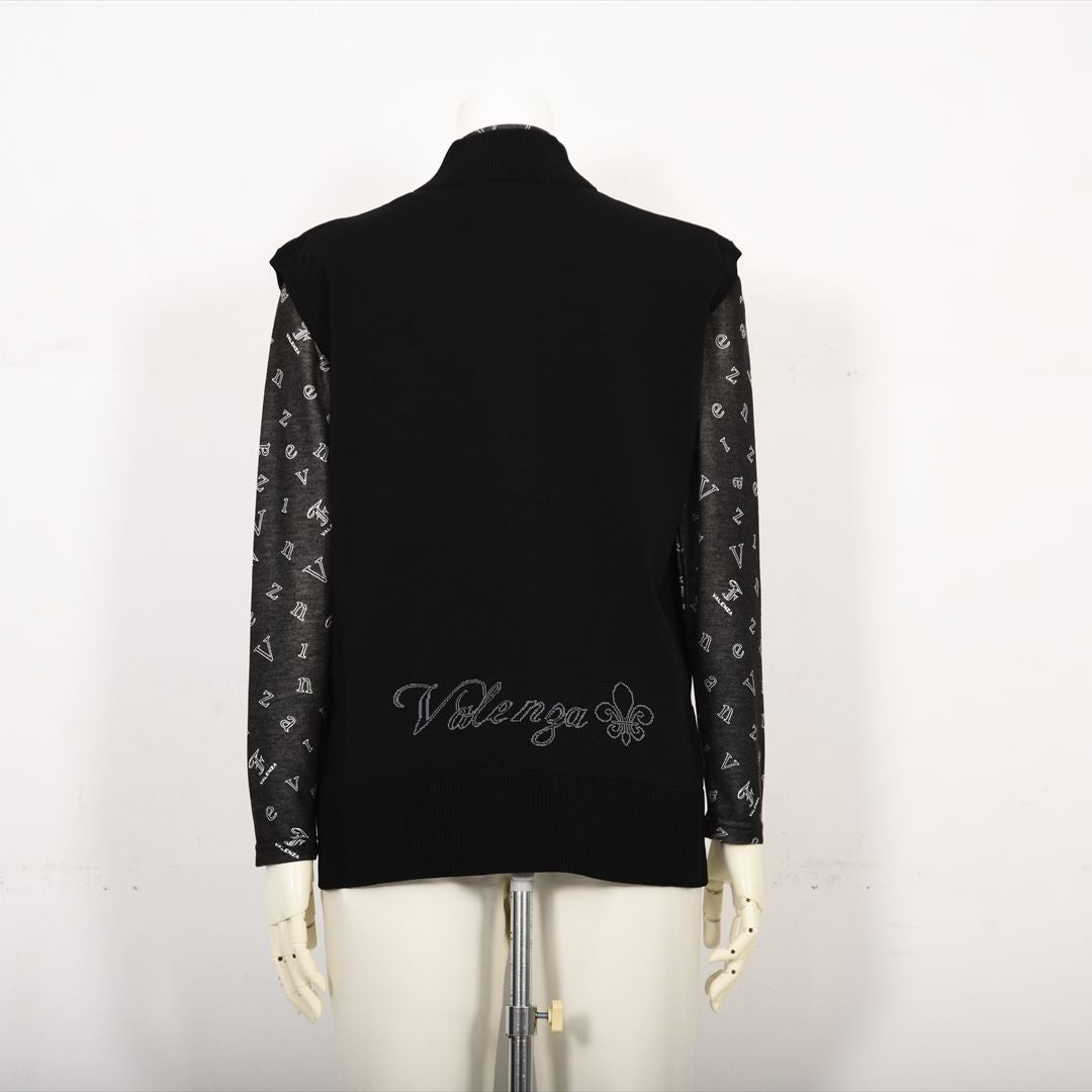 【Lサイズ】フルジップ　ニットベスト　VALENZA　5553600