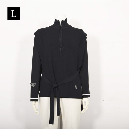 【Lサイズ】ハーフジップ　ニットベスト　VALENZA　5553601