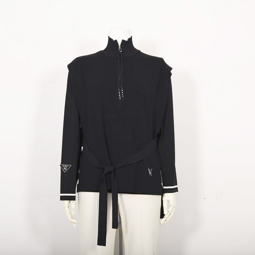 ハーフジップ　ニットベスト　VALENZA　5153601