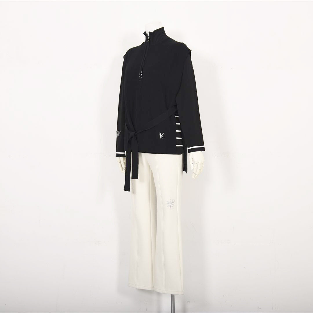 ハーフジップ　ニットベスト　VALENZA　5153601