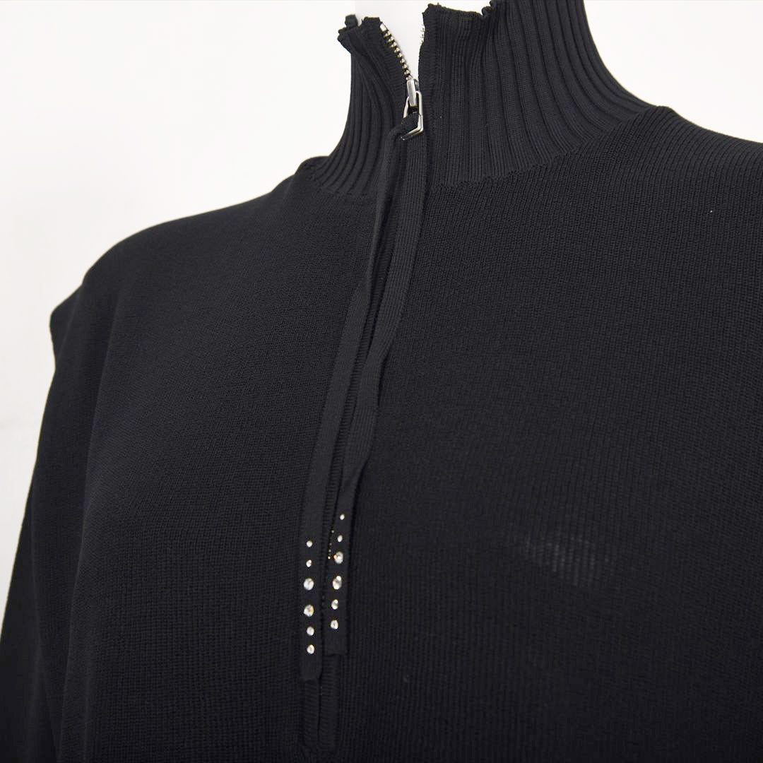 【Lサイズ】ハーフジップ　ニットベスト　VALENZA　5553601