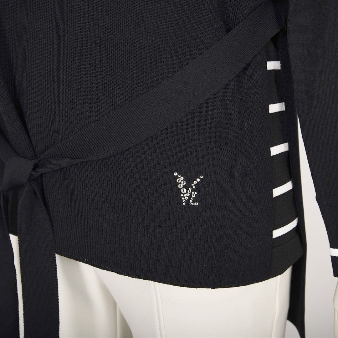 【Lサイズ】ハーフジップ　ニットベスト　VALENZA　5553601