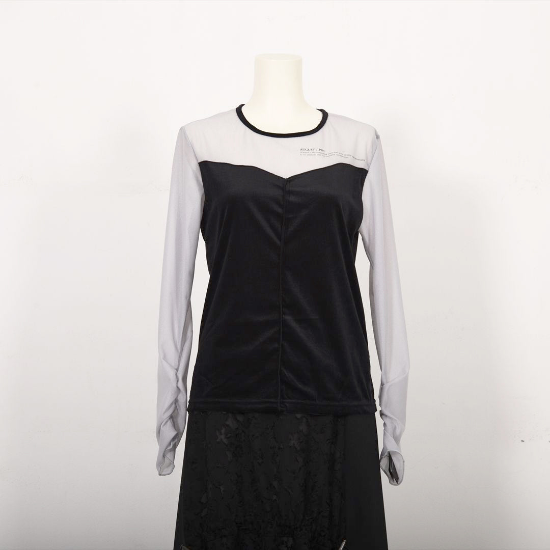 シアーベロア　切り替えカットソー　B DONNA　6052108