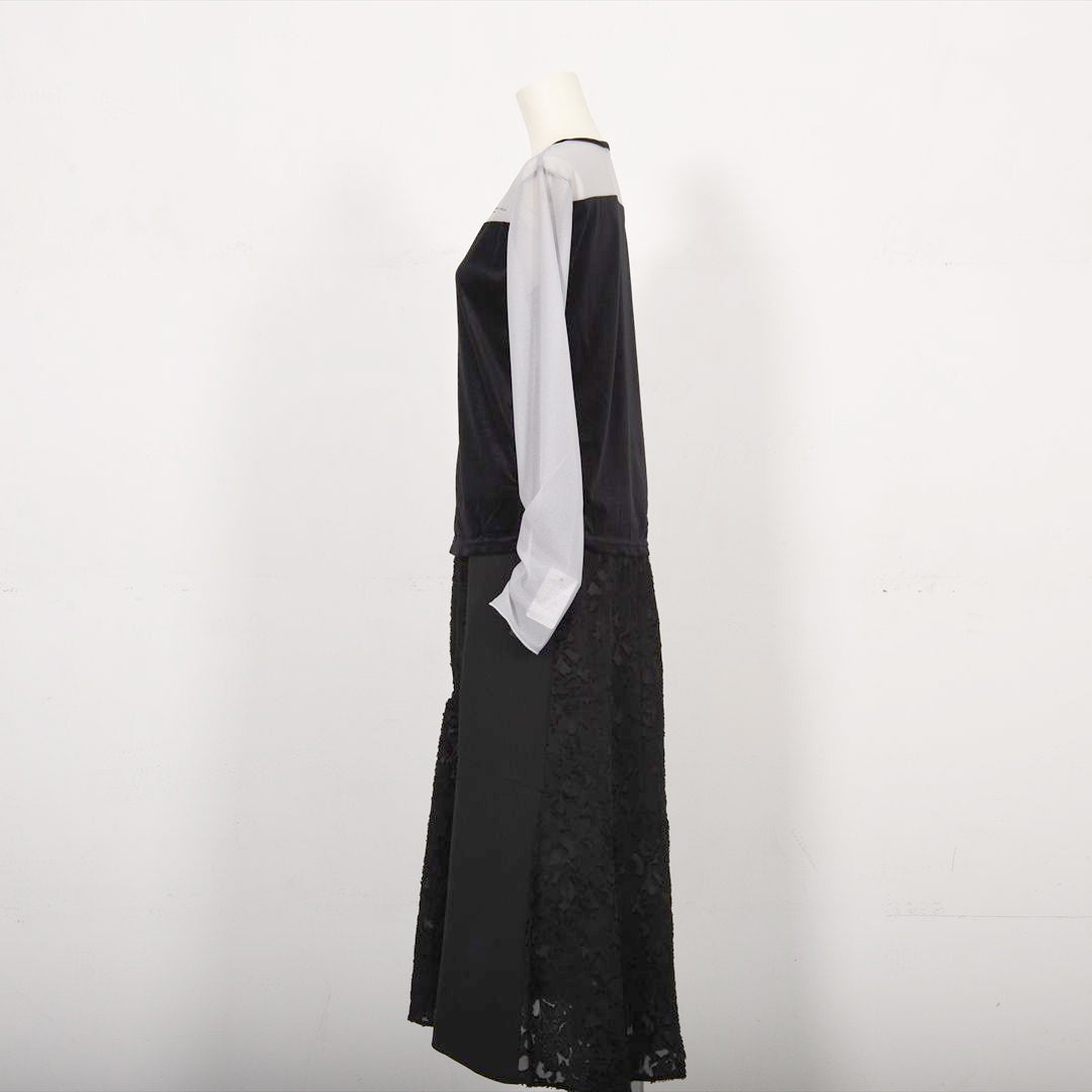 シアーベロア　切り替えカットソー　B DONNA　6052108