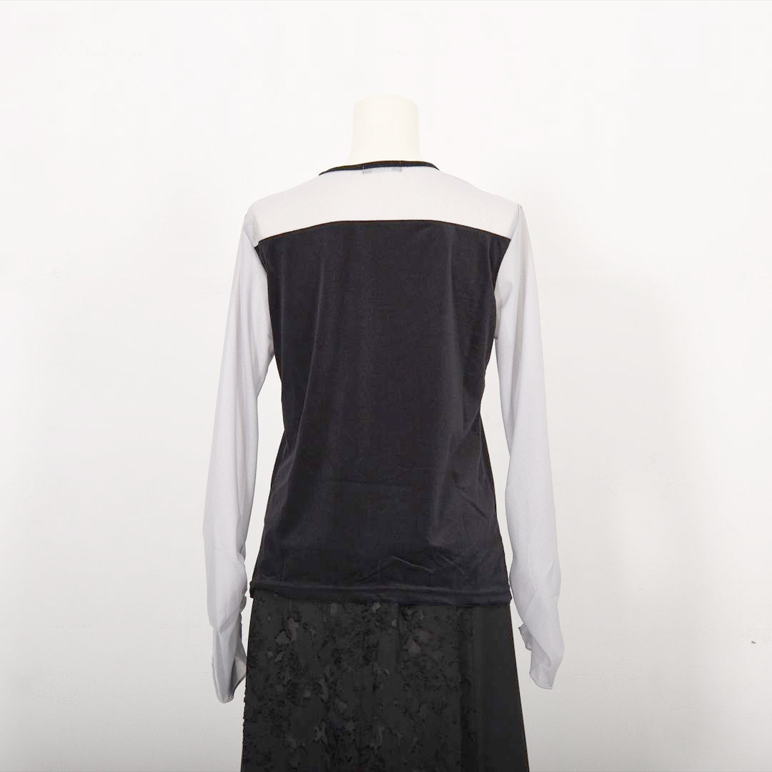 シアーベロア　切り替えカットソー　B DONNA　6052108