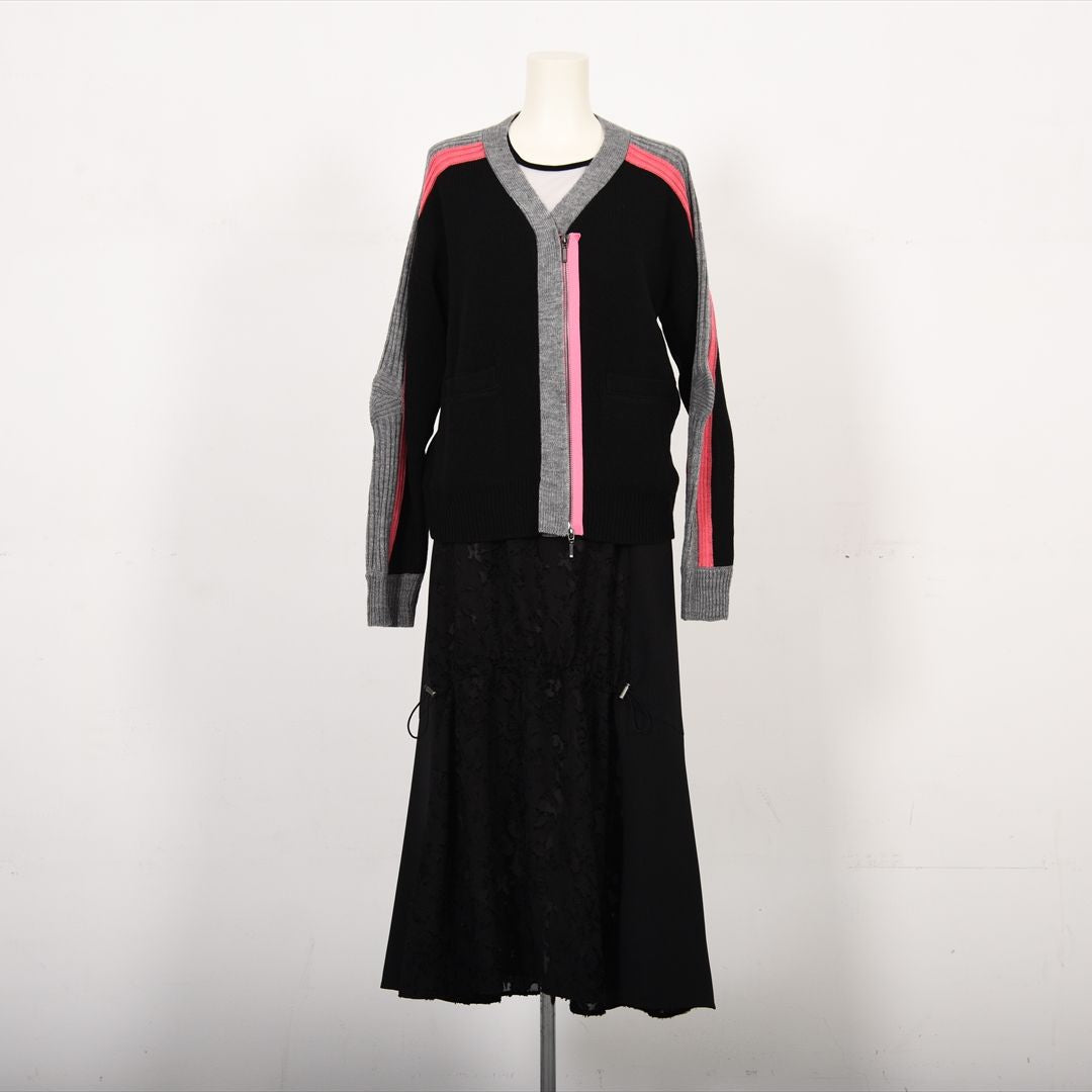 バイカラーファスナー　ニット　B DONNA　6053301