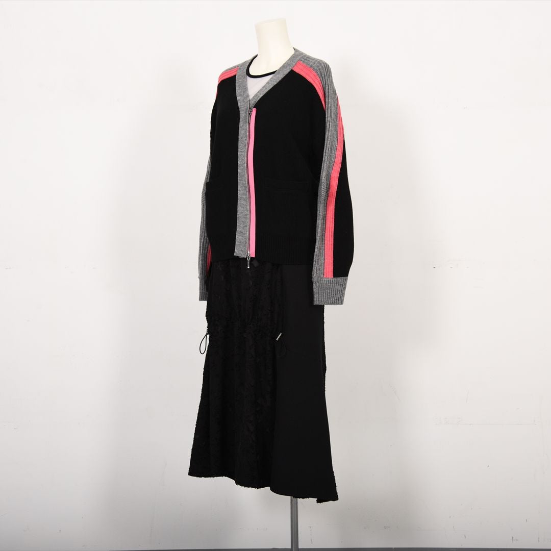 バイカラーファスナー　ニット　B DONNA　6053301