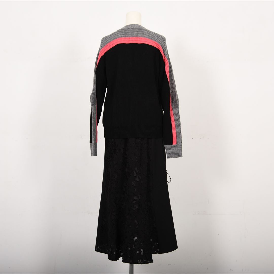 バイカラーファスナー　ニット　B DONNA　6053301