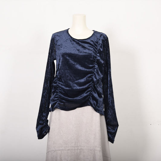 メッシュベロア　切り替えカットソー　B DONNA　6052113