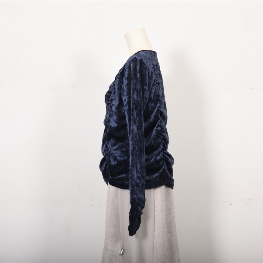 メッシュベロア　切り替えカットソー　B DONNA　6052113