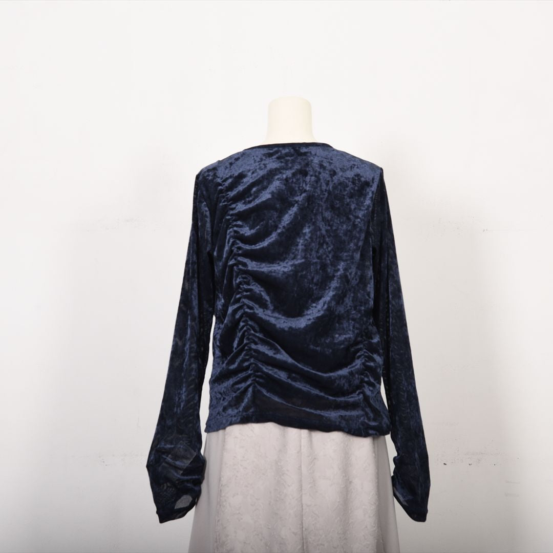 メッシュベロア　切り替えカットソー　B DONNA　6052113