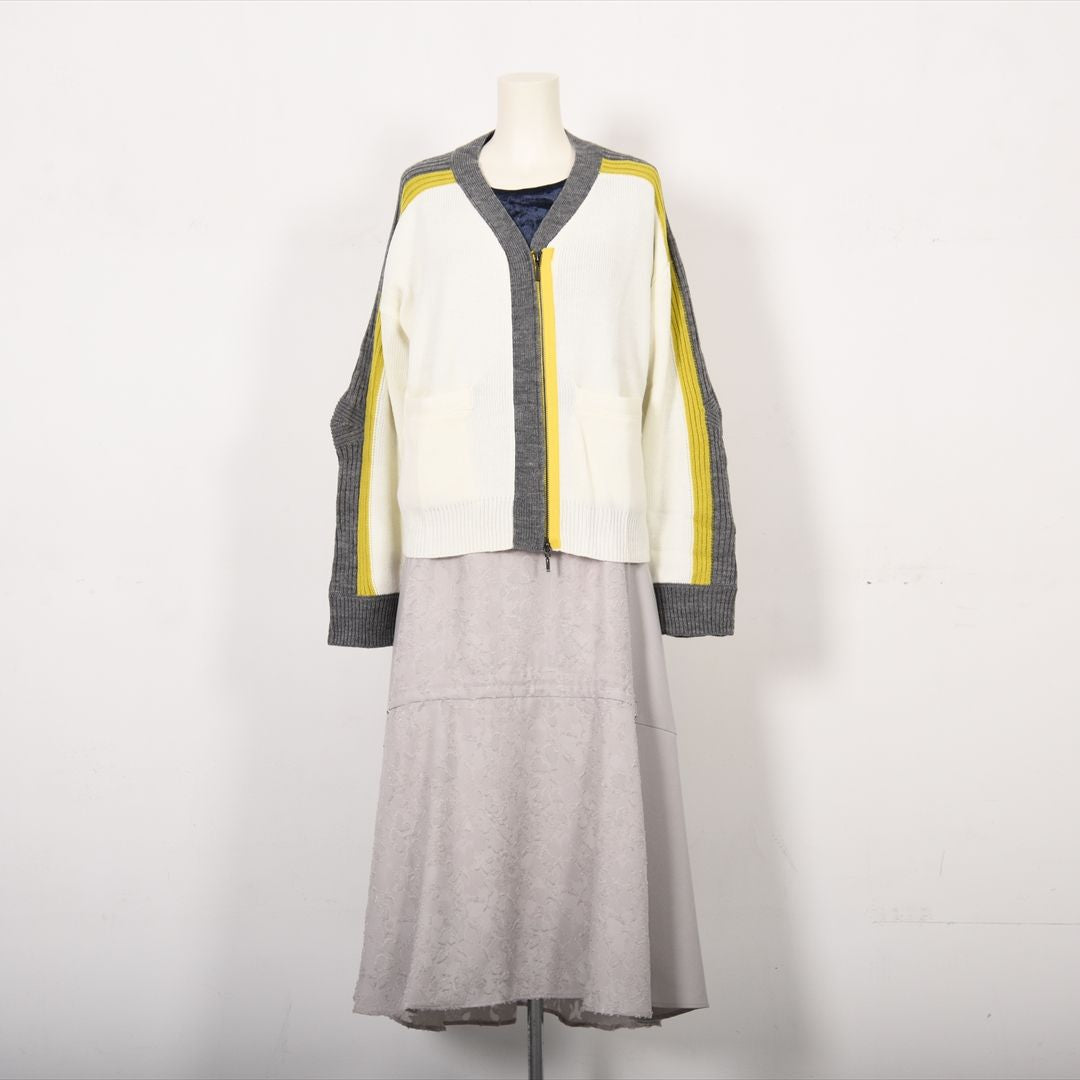 バイカラーファスナー　ニット　B DONNA　6053301