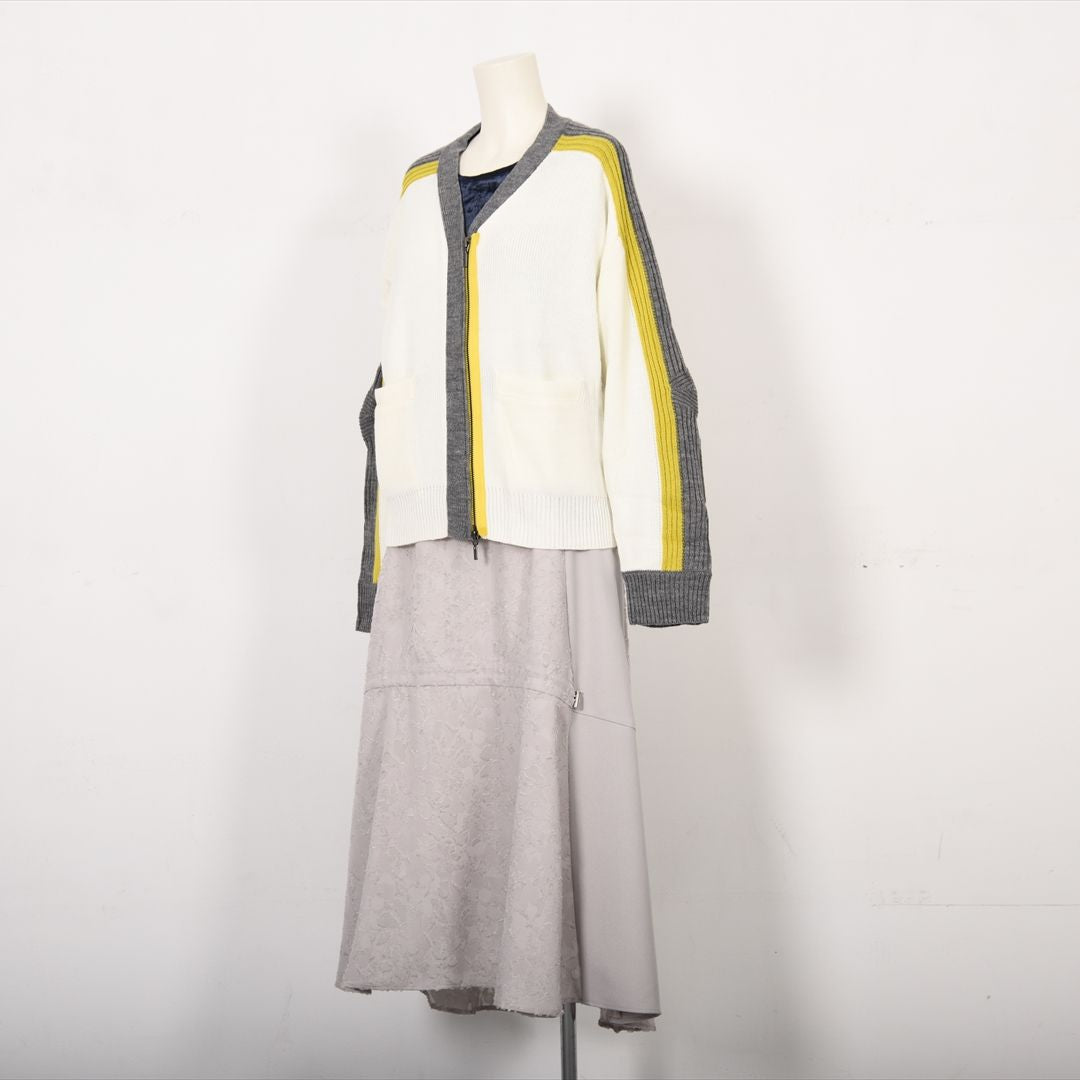 バイカラーファスナー　ニット　B DONNA　6053301