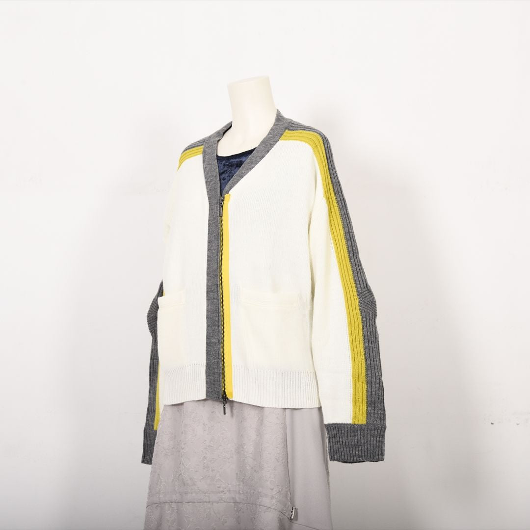 バイカラーファスナー　ニット　B DONNA　6053301