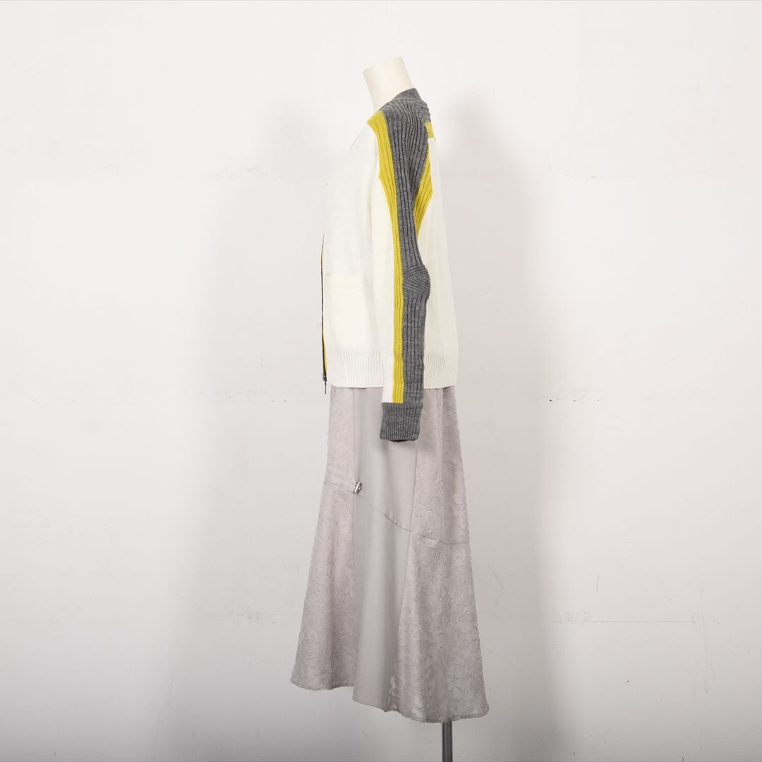 バイカラーファスナー　ニット　B DONNA　6053301