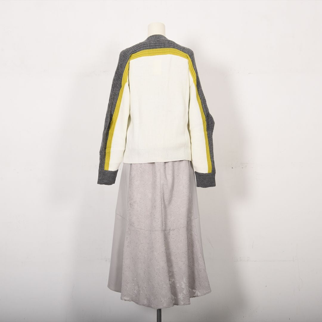 バイカラーファスナー　ニット　B DONNA　6053301