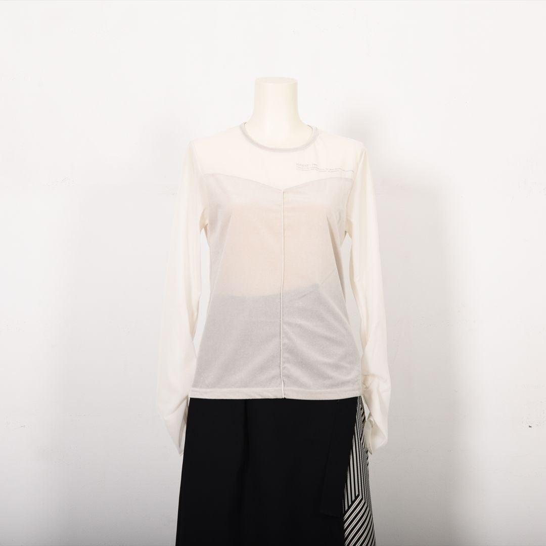 シアーベロア　切り替えカットソー　B DONNA　6052108