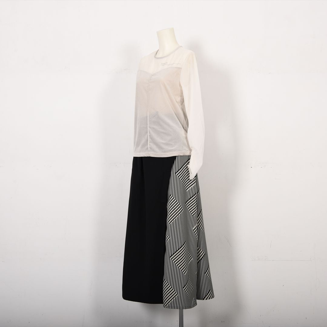 シアーベロア　切り替えカットソー　B DONNA　6052108