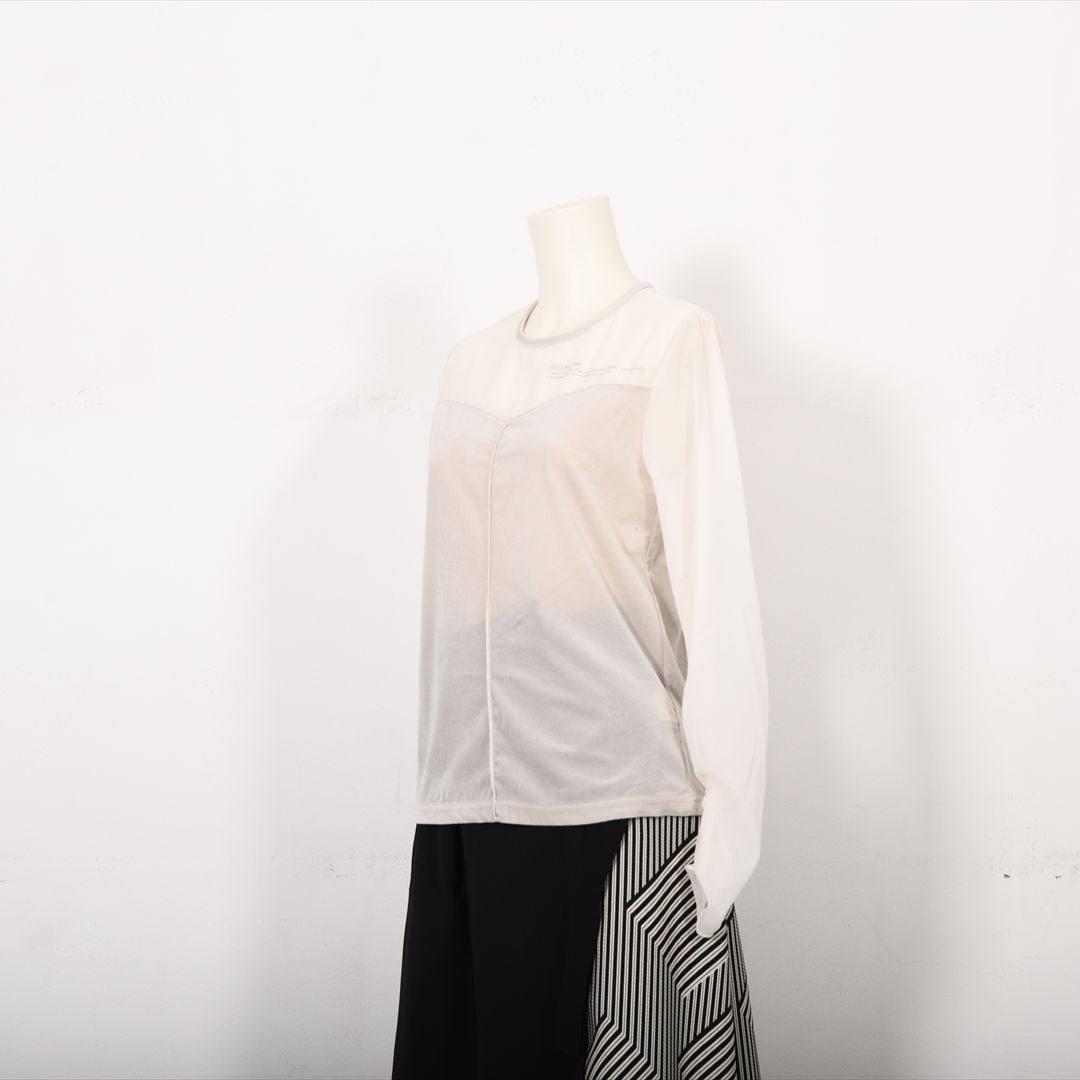 シアーベロア　切り替えカットソー　B DONNA　6052108