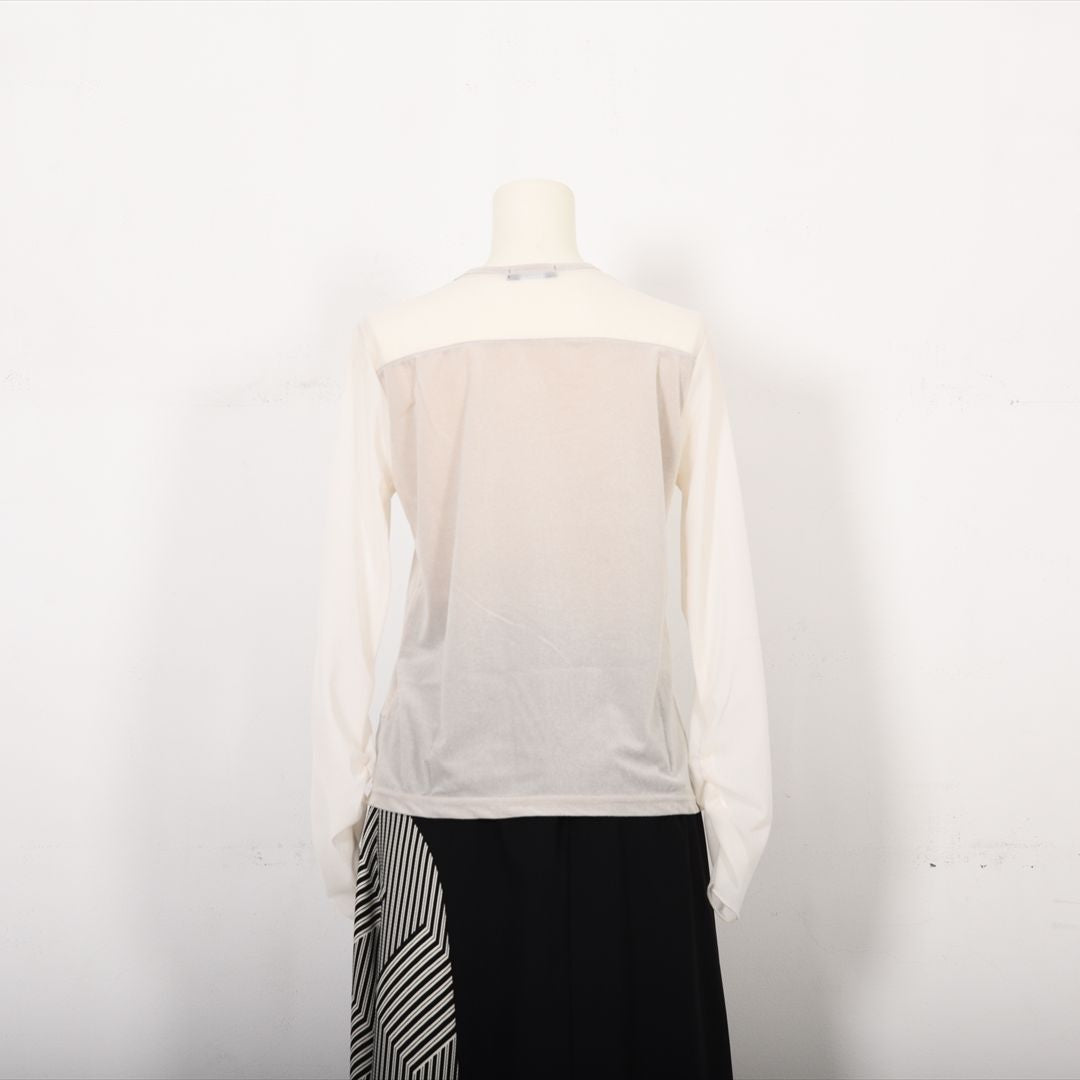 シアーベロア　切り替えカットソー　B DONNA　6052108