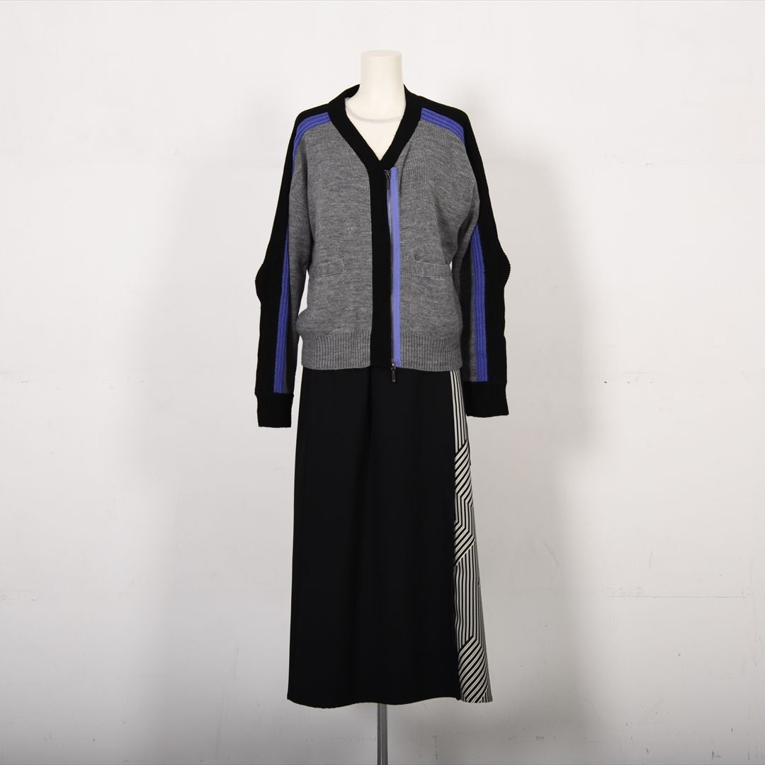 バイカラーファスナー　ニット　B DONNA　6053301