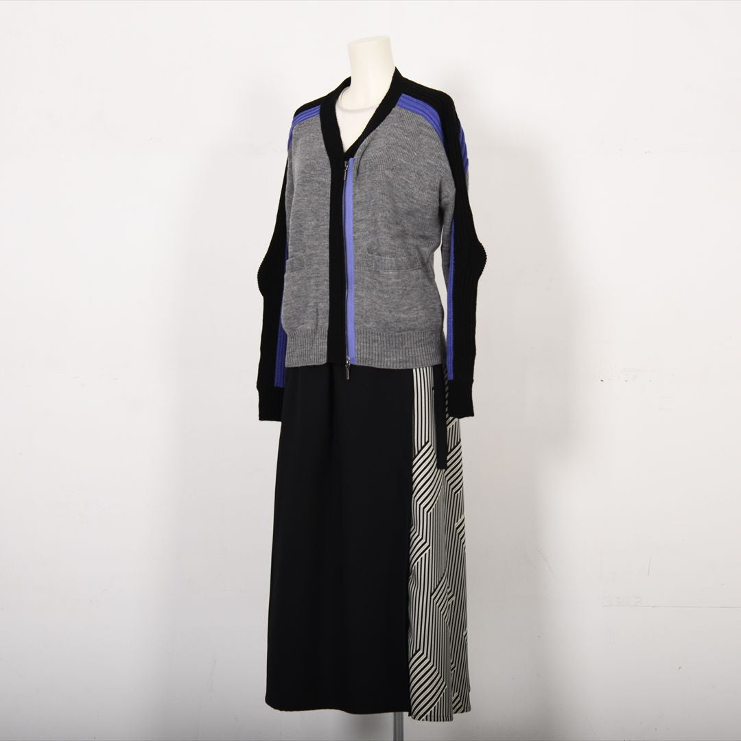 バイカラーファスナー　ニット　B DONNA　6053301