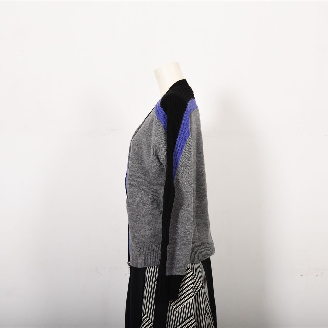 バイカラーファスナー　ニット　B DONNA　6053301