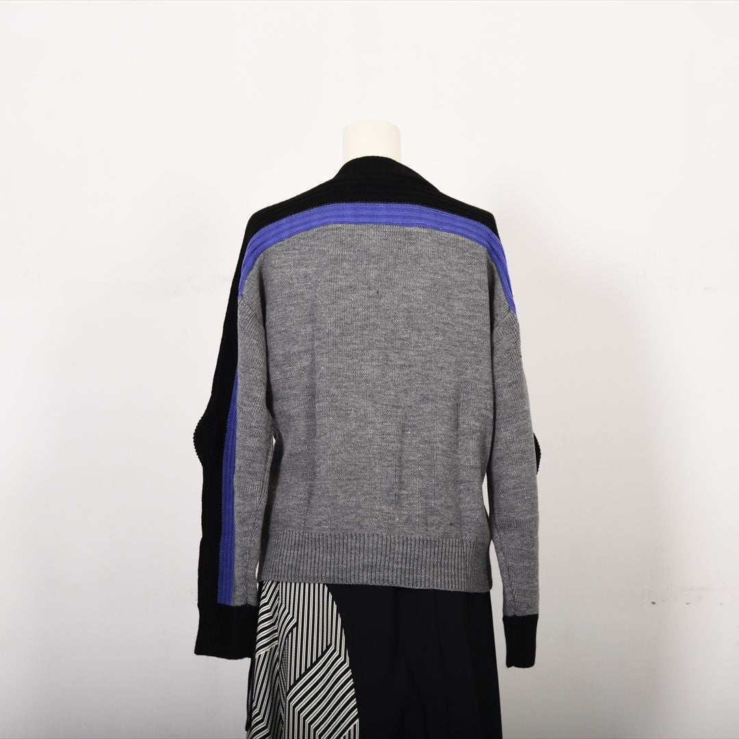 バイカラーファスナー　ニット　B DONNA　6053301