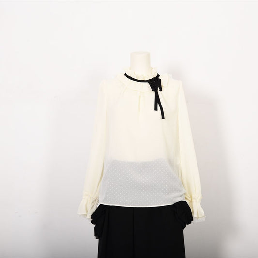 【new】ドットフロッキーブラウス　Dear Princess　3051304