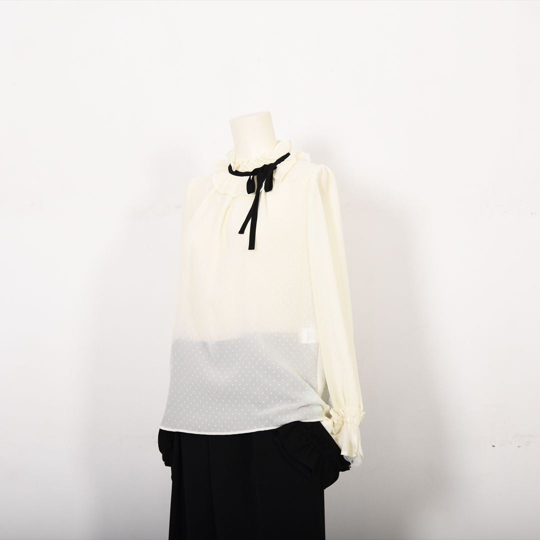 【new】ドットフロッキーブラウス　Dear Princess　3051304