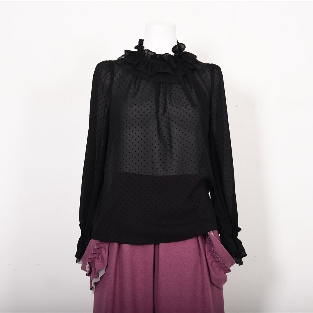 【new】ドットフロッキーブラウス　Dear Princess　3051304